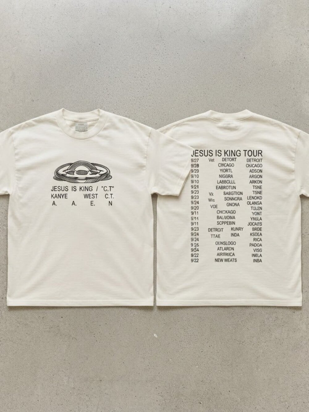 Yeat Love Lyfe Tour 2026 White Logo T-Shirt S-4XL